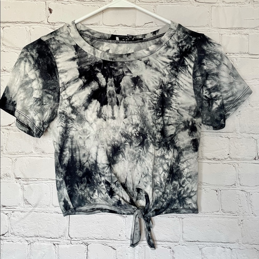 Dark Blue Tie Dye Crop-top